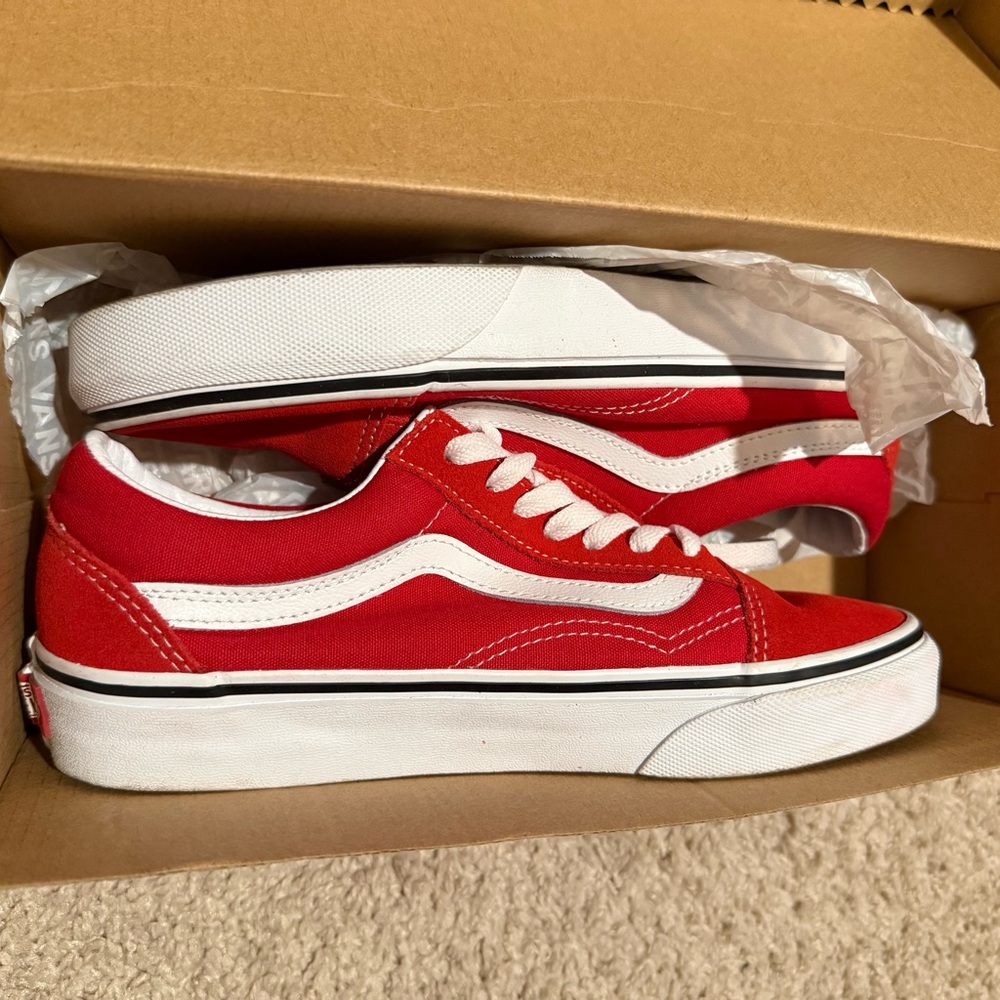 Vans Old Skool Racing Red/True White